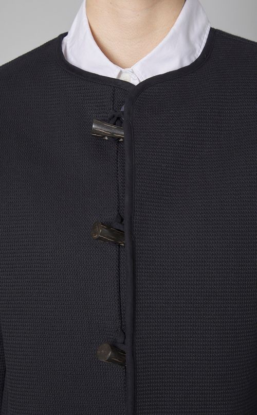 ノーカラーラッセルジャケット