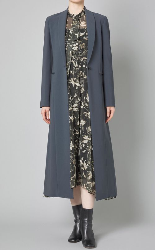 ダブルクロスショールカラーコート