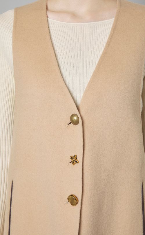 ライトダブルフェイスジレ