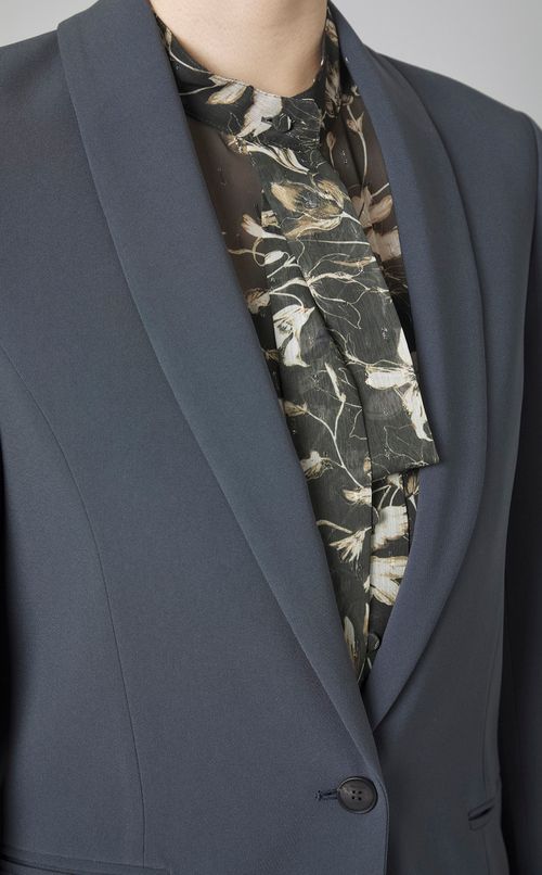 ダブルクロスショールカラーコート