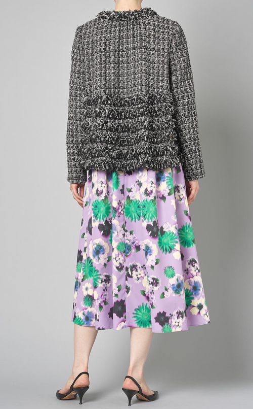 ツイードフリルジャケット