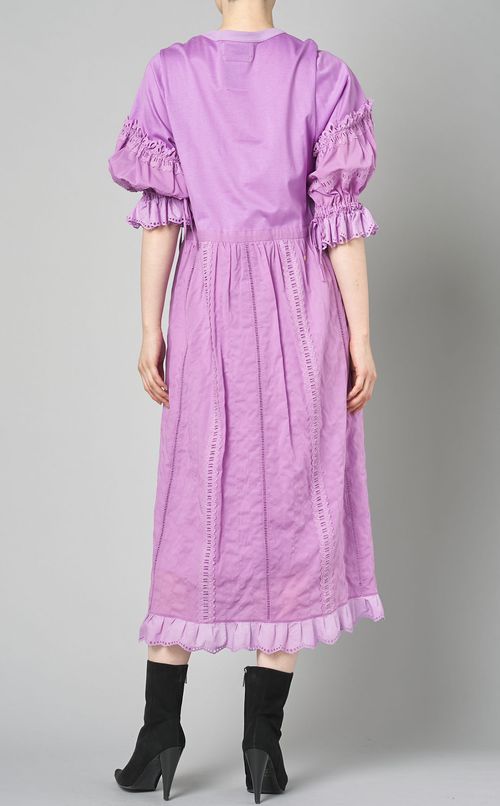 タックレースフリルワンピース