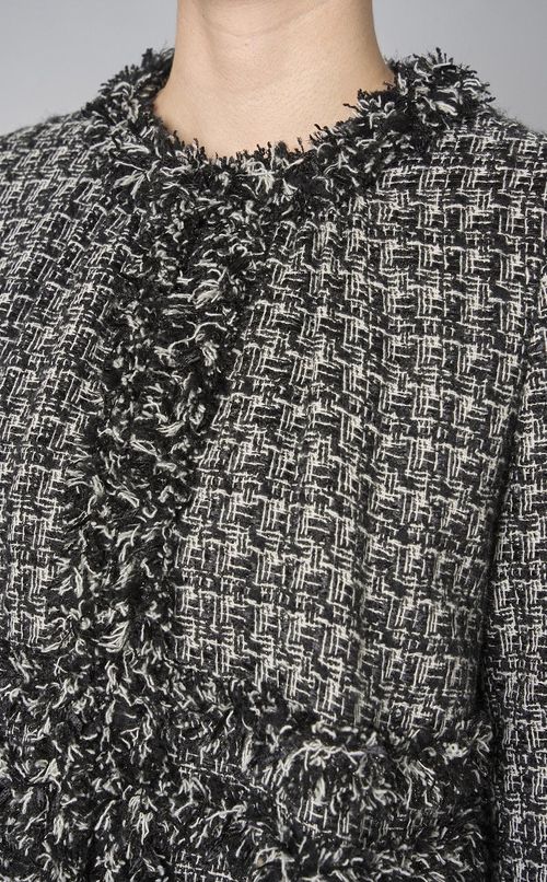 ツイードフリルジャケット