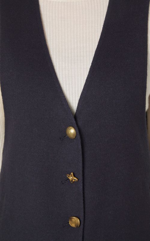 ライトダブルフェイスジレ