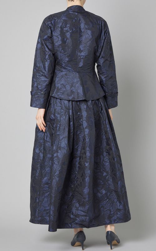 フラワージャガードジップブルゾン