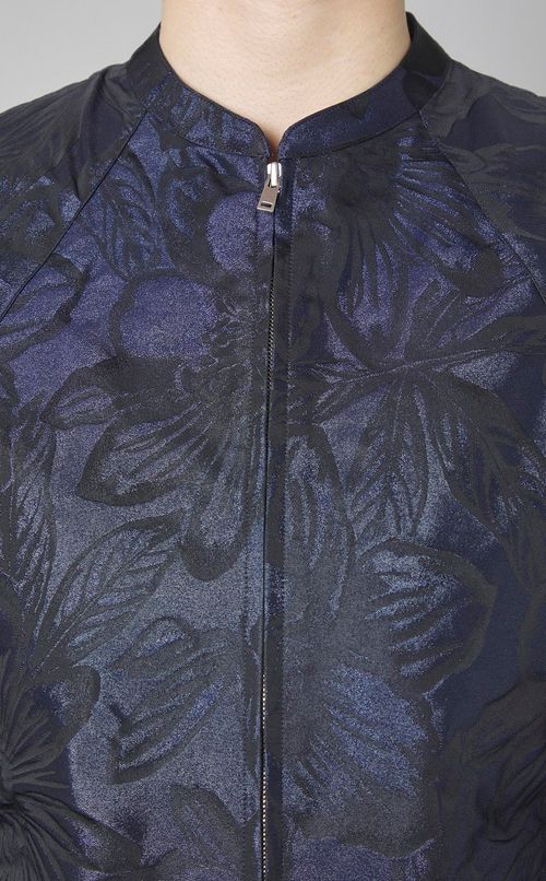 フラワージャガードジップブルゾン
