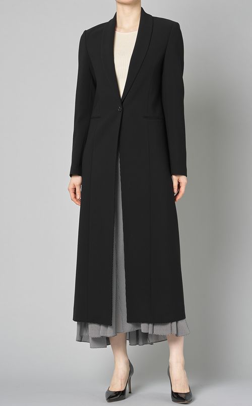 ダブルクロスショールカラーコート