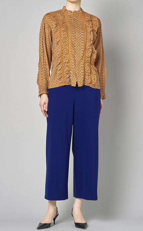 ストレッチワイドクロップドパンツ