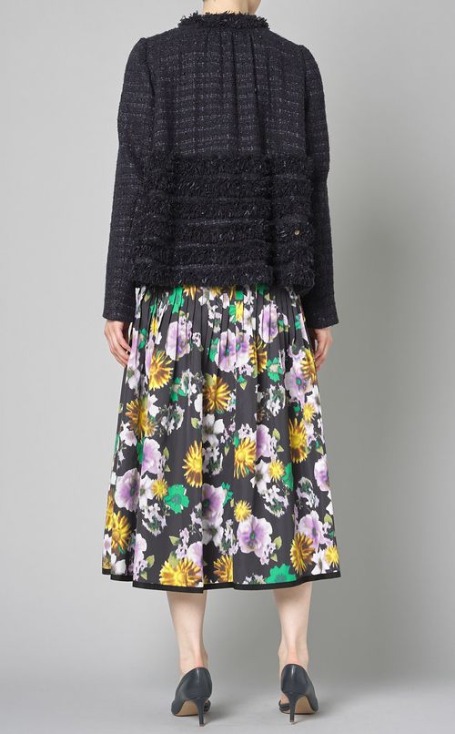 ツイードフリルジャケット