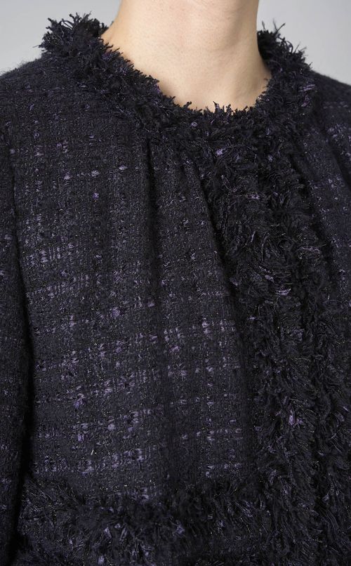 ツイードフリルジャケット