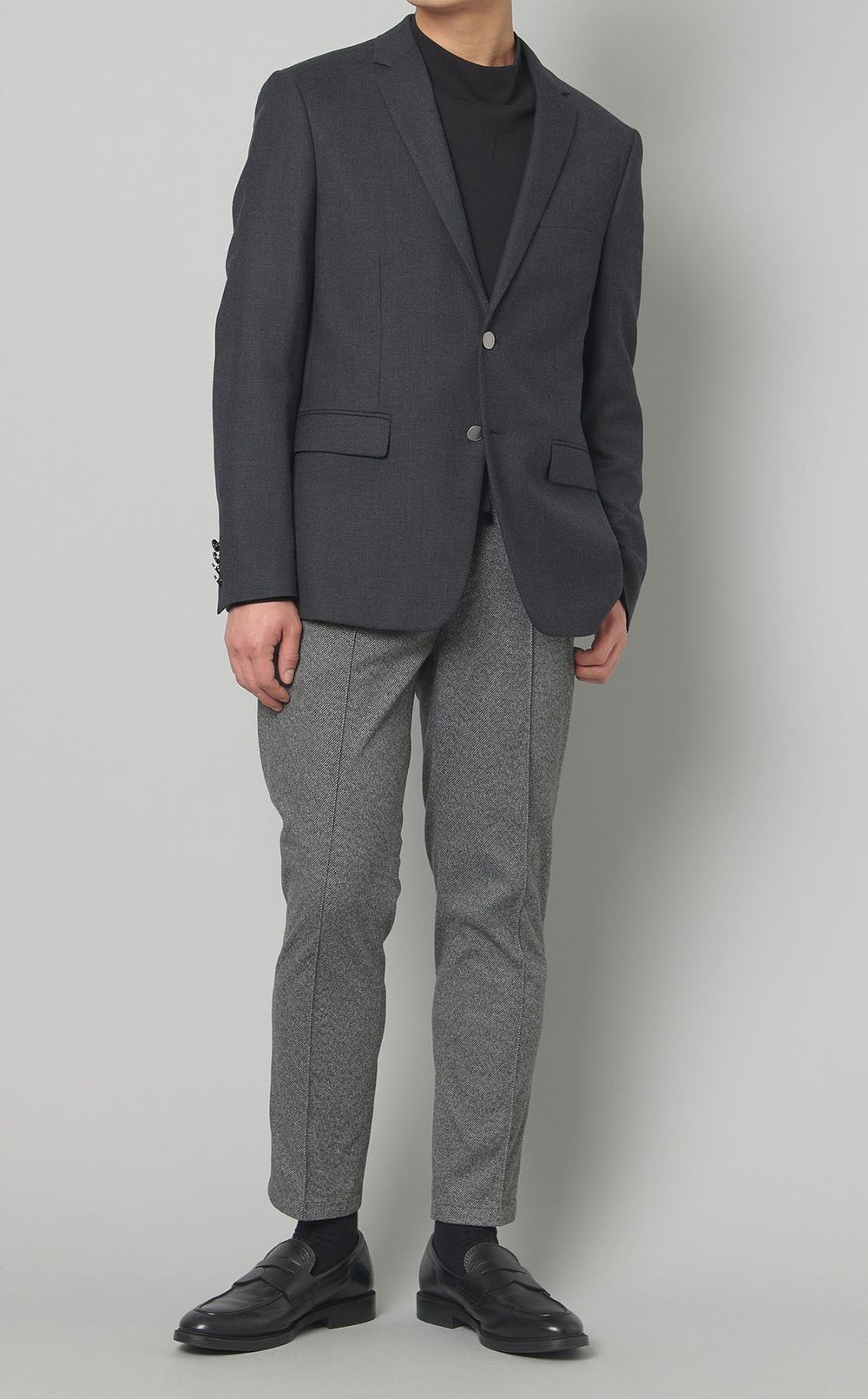 ウールポリフランネルブレザー