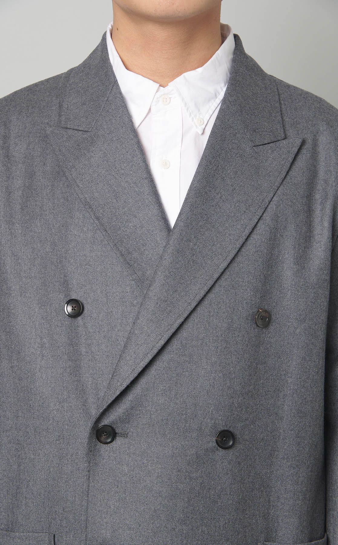 marka｜フランネルダブルブレストジャケット