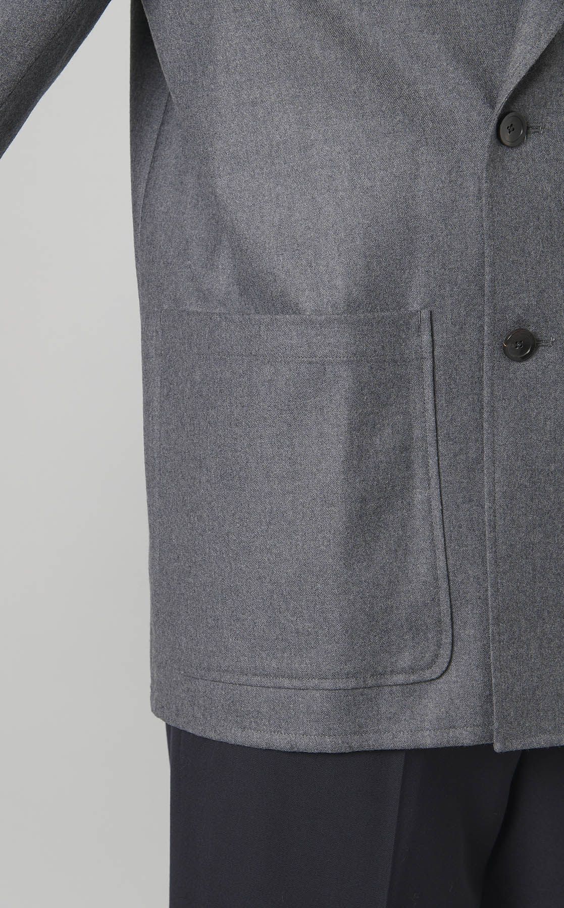 marka｜フランネルダブルブレストジャケット