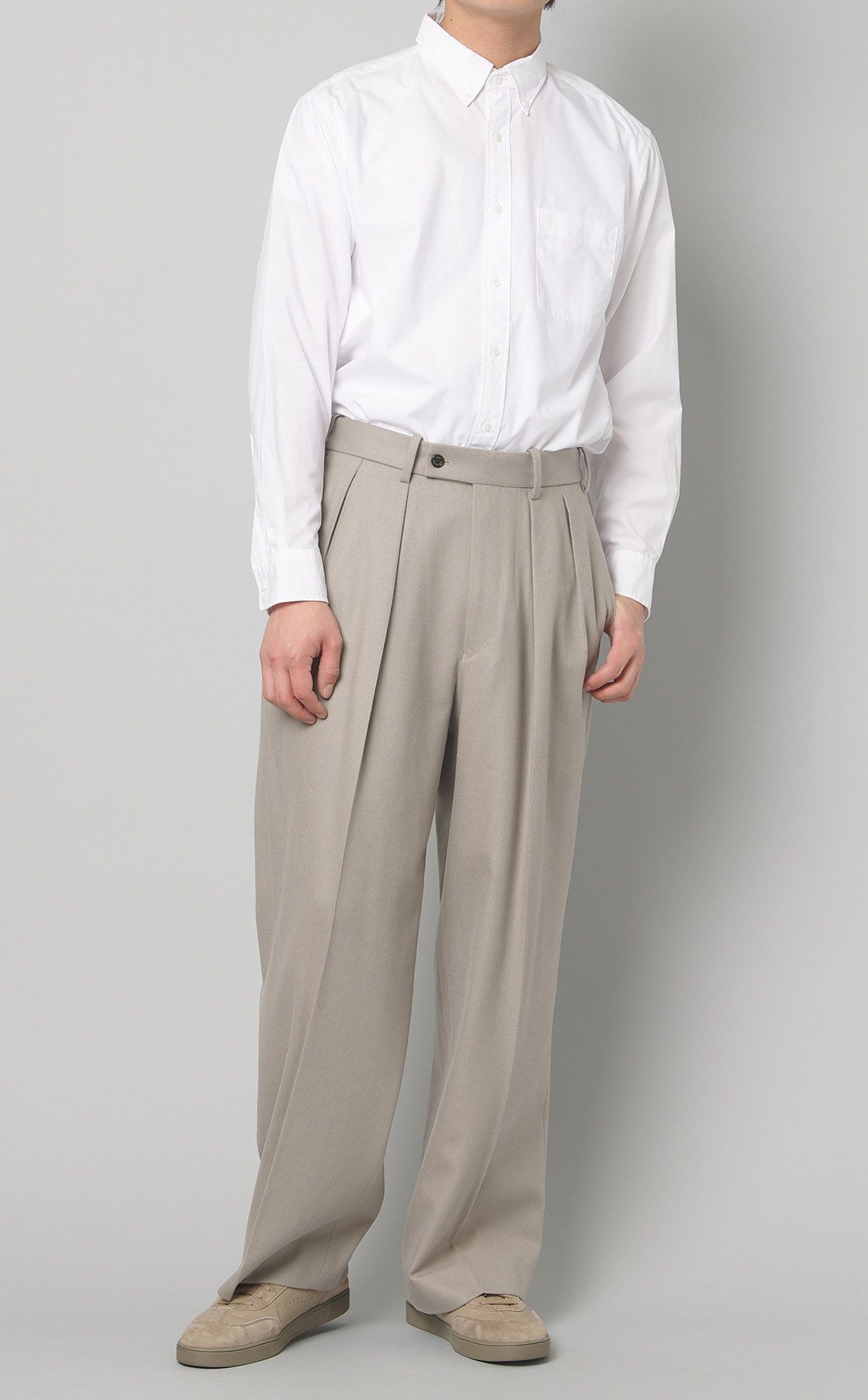 MARKAWARE｜ダブルプリーツトラウザーズ