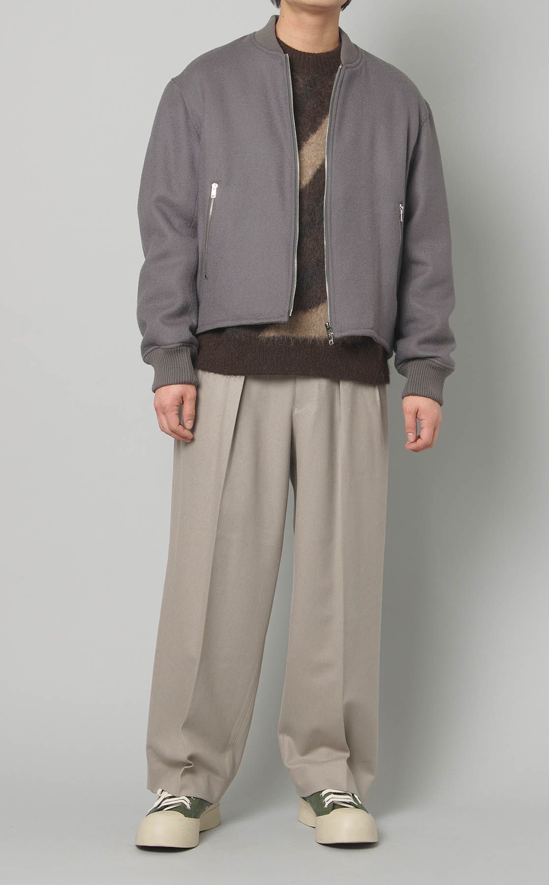 MARKAWARE｜ダブルプリーツトラウザーズ