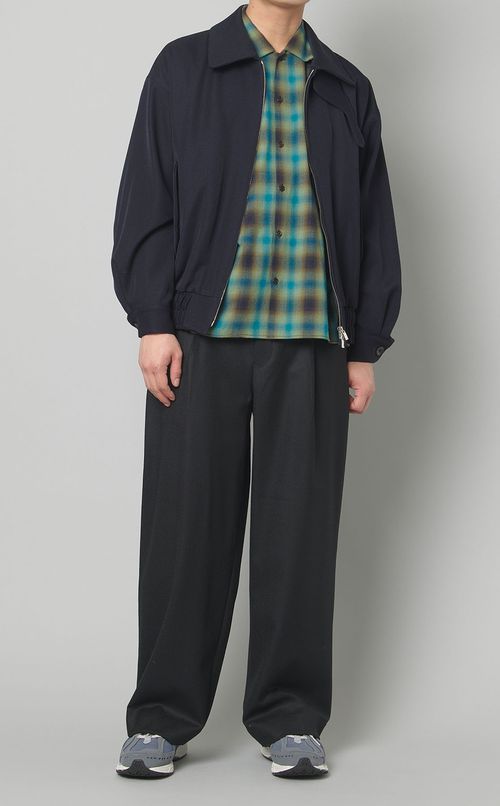 カルゼジップアップボンバージャケット