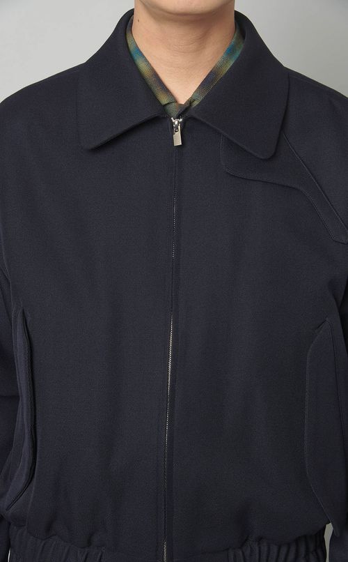 カルゼジップアップボンバージャケット