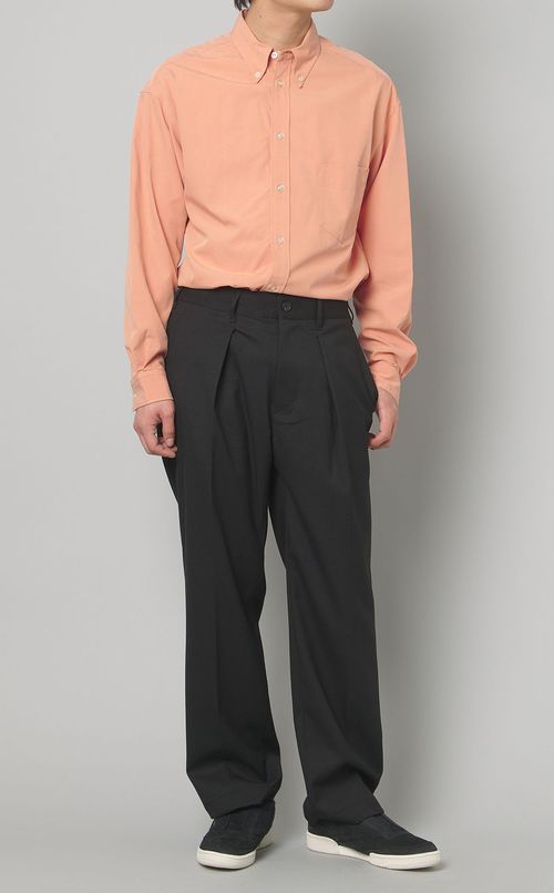 テンセルパウダリーボタンダウンシャツ