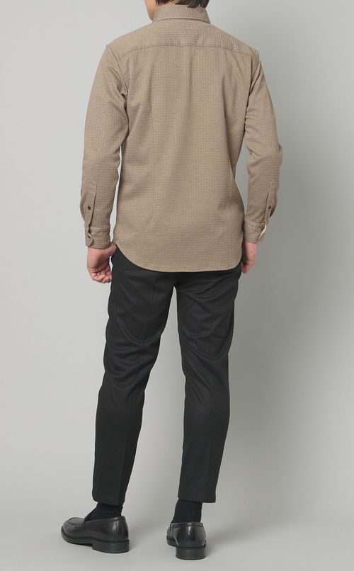 ジャカードジャージーシャツ