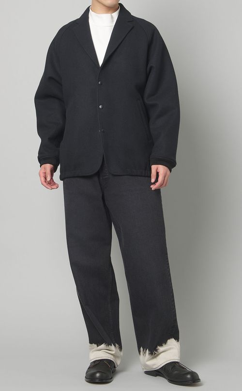 ウールメルトンスナップジャケット