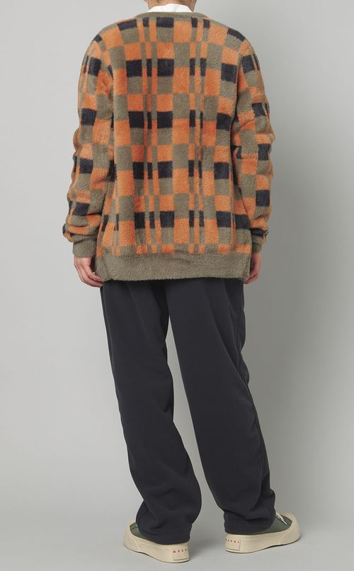 チェッカーボードカーディガン