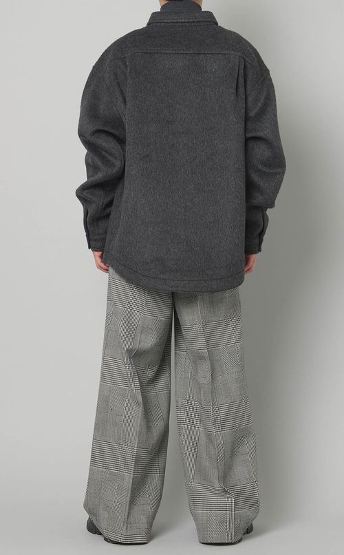 メルトンウールオーバーシャツ