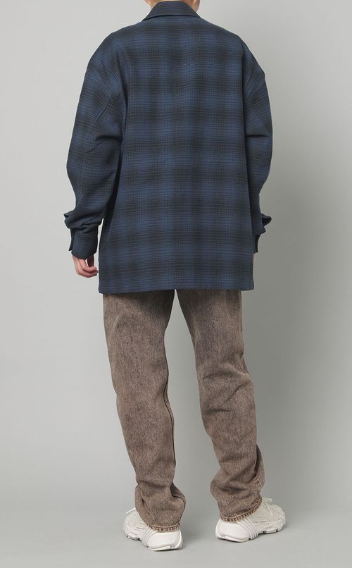 オーバーサイズチェックシャツ