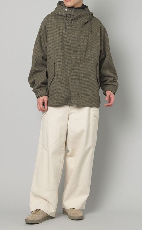 ツイードショートフードブルゾン