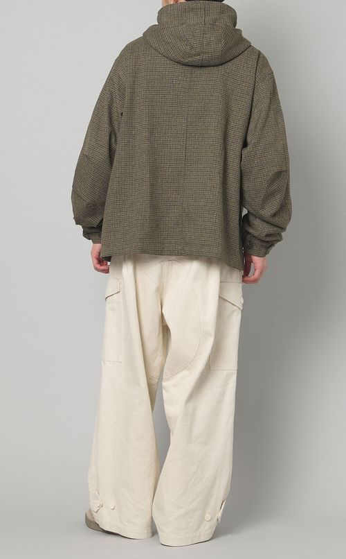 ツイードショートフードブルゾン