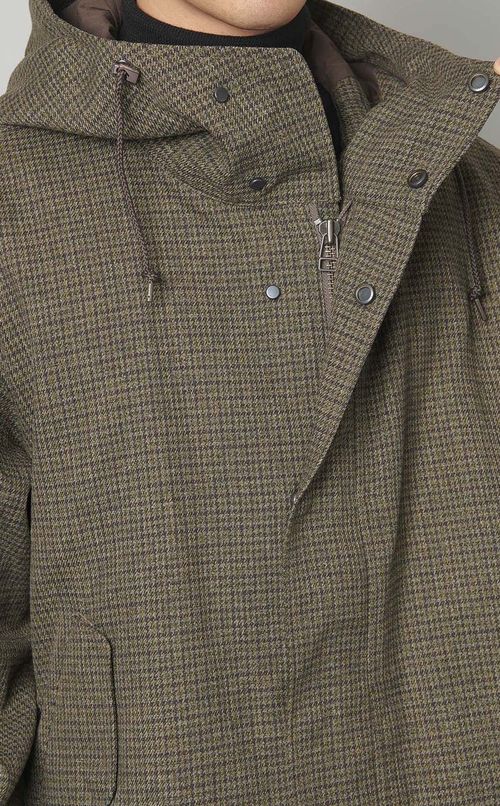 ツイードショートフードブルゾン