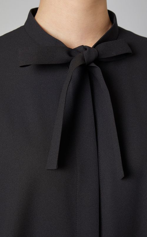 異素材コンビボウタイワンピース