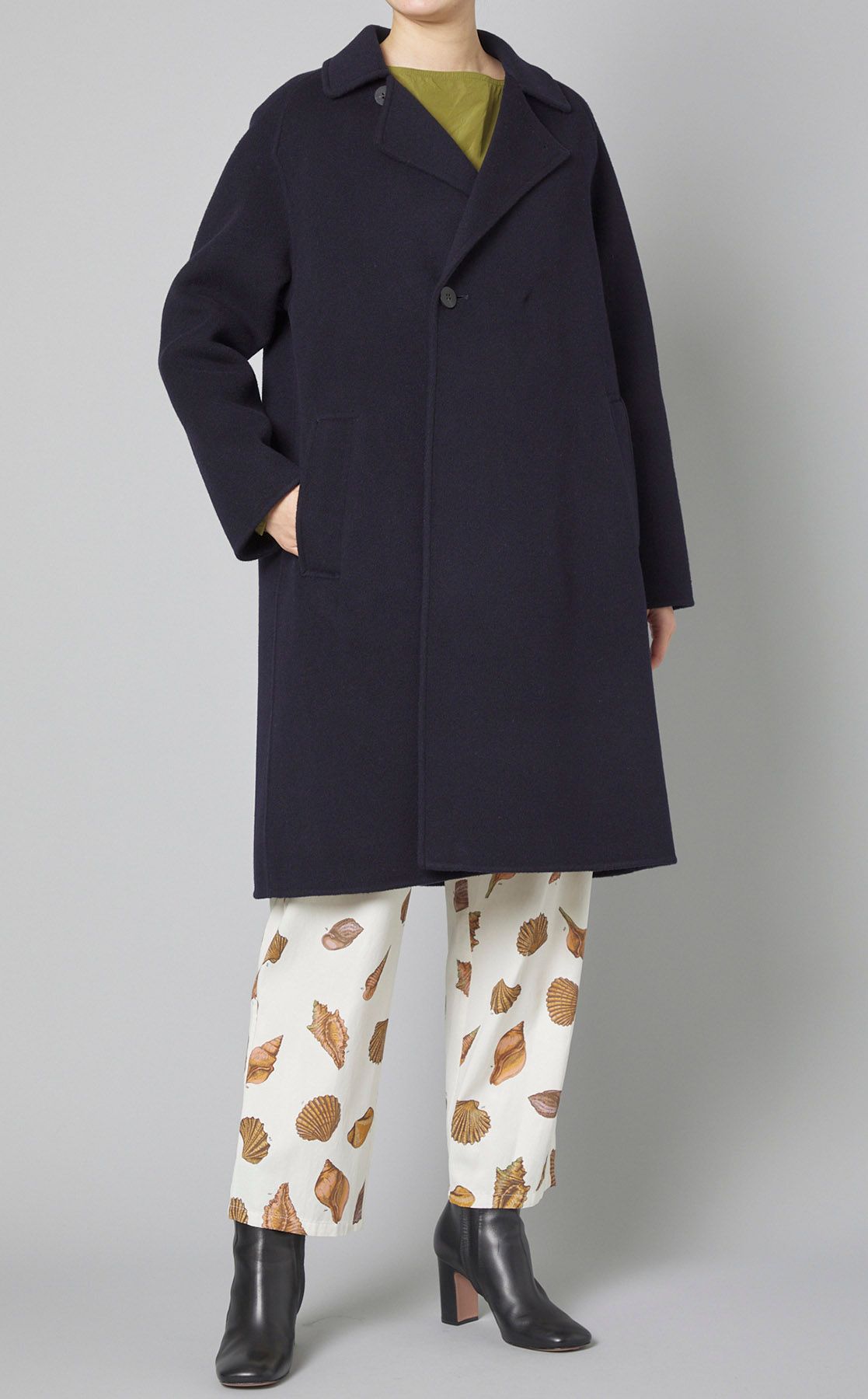 ギャルリーヴィーGALERIE VIEウールカシミヤ フーデットコート