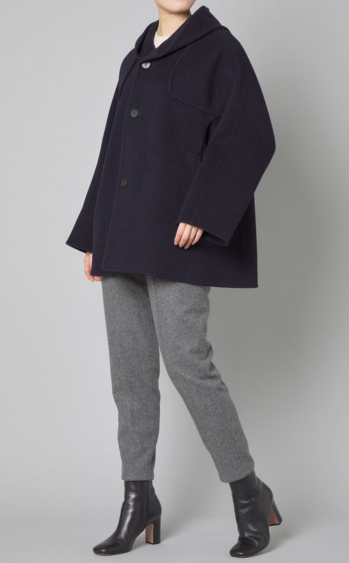 ウールストレッチテーパードパンツ