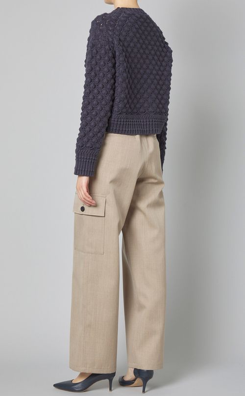 コットンシャークスキンニットプルオーバー