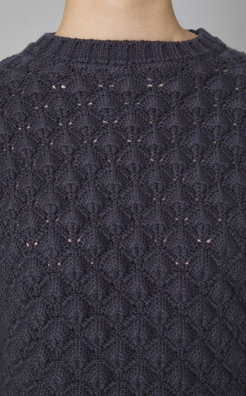 コットンシャークスキンニットプルオーバー