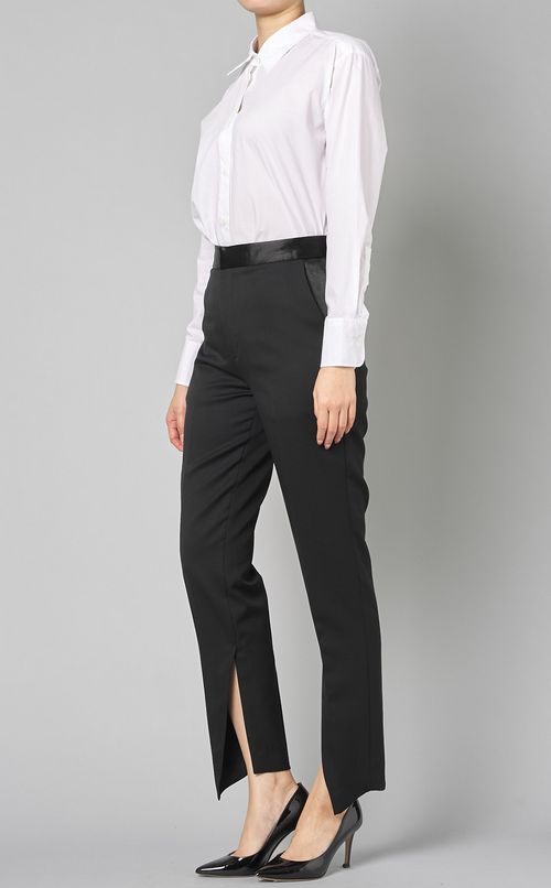 【ブラックフォーマル】インサイドベンツパンツ