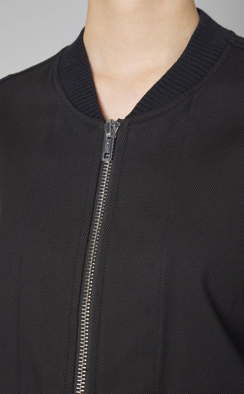 コットンストライプコンバインブルゾン