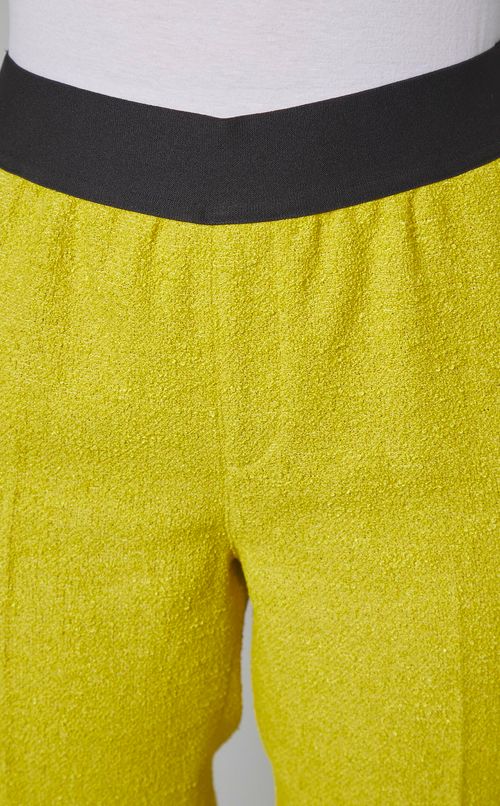 ツイードテーパードクロップドパンツ