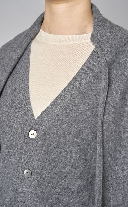 マフラーデザインニットカーディガン