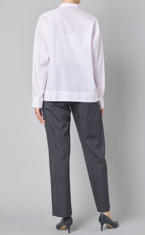 コットンツイルタイニーカラーシャツ