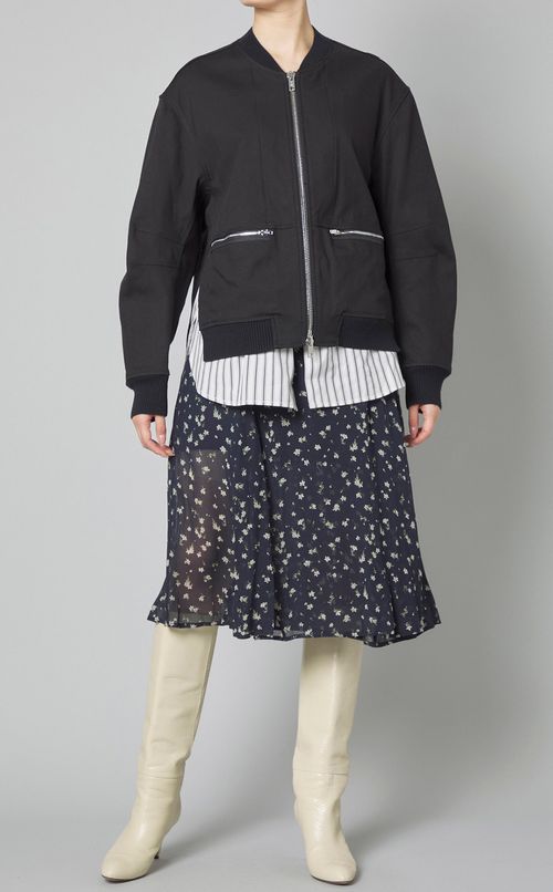 ミニフラワープリントラップスカート