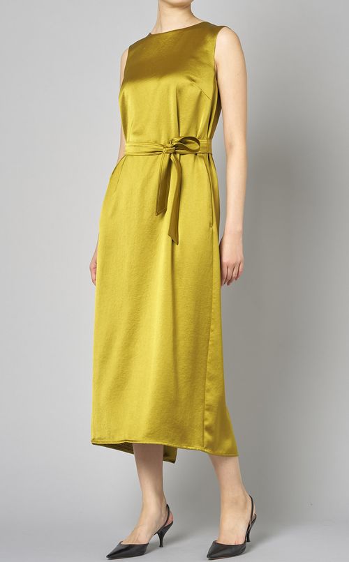 ベルテッドノースリーブワンピース