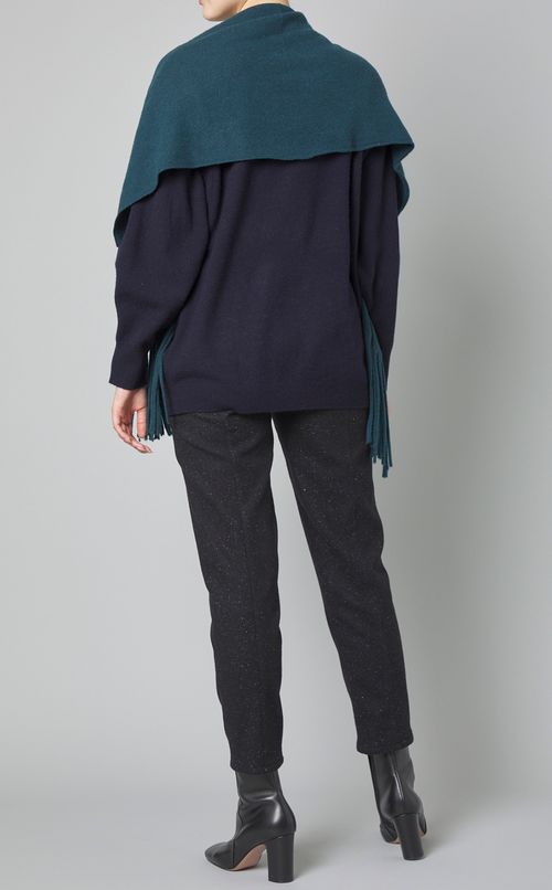 マフラーデザインニットカーディガン