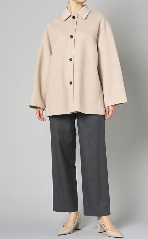 ダブルフェイスショートコート