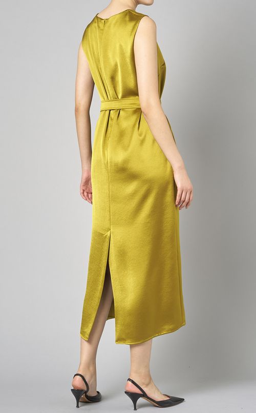 ベルテッドノースリーブワンピース