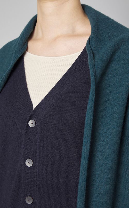 マフラーデザインニットカーディガン