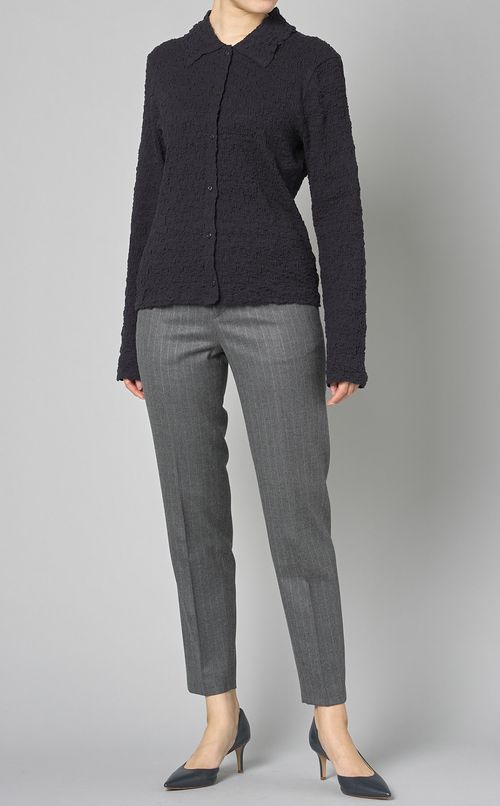 ロングスリーブポロカーディガン