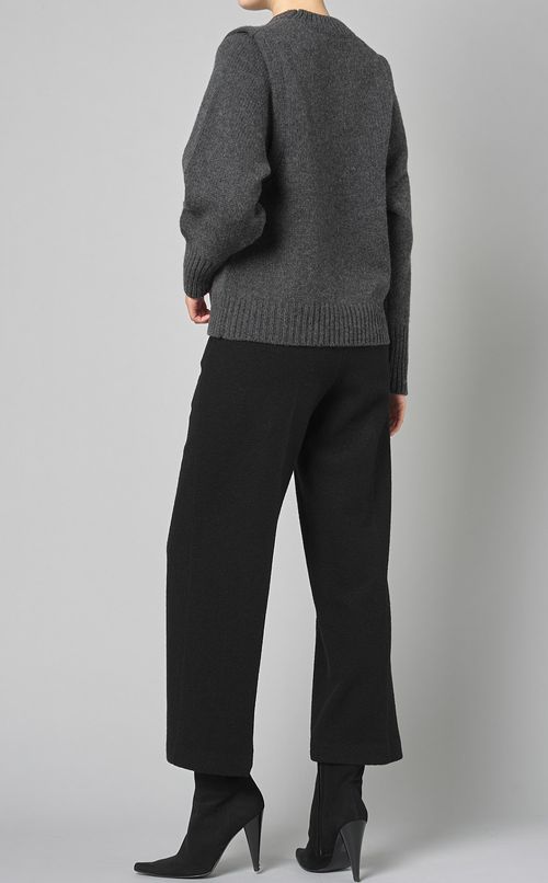 ウールレイヤードニットプルオーバー