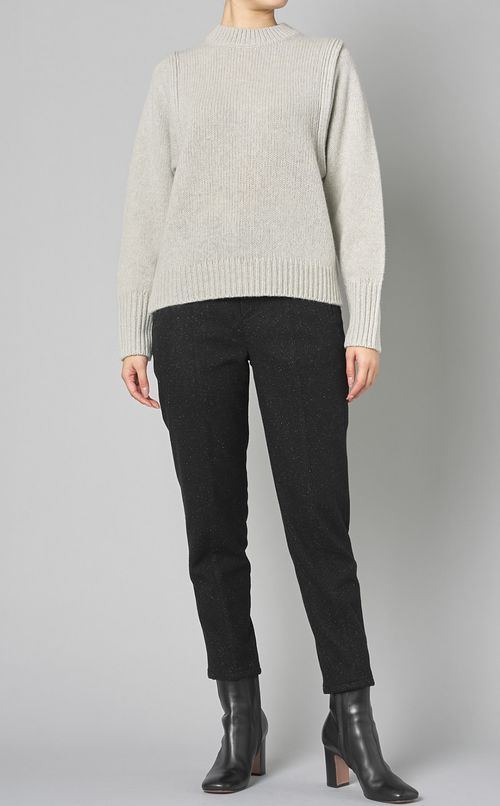 ウールレイヤードニットプルオーバー