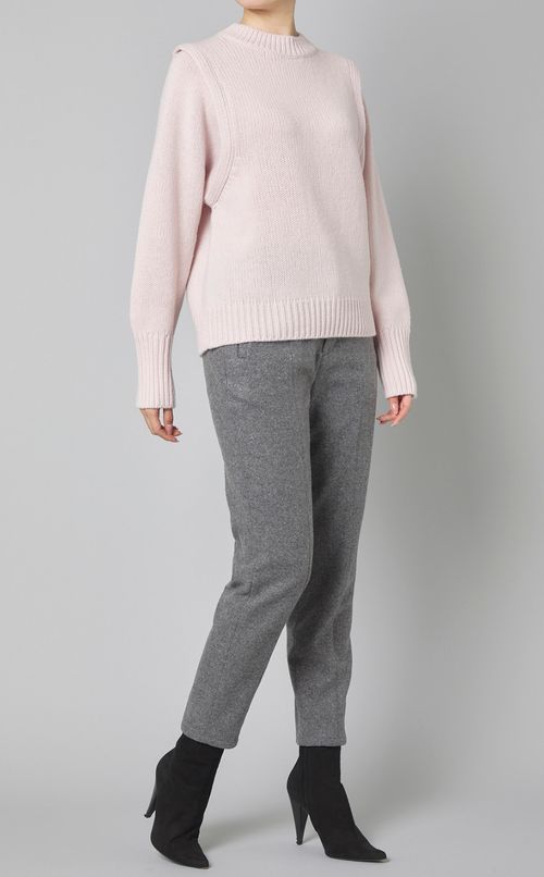 ウールストレッチテーパードパンツ